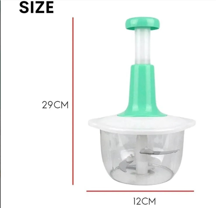 Manual Hand Push Chopper/multifunctional Hand Pat Chopper And Mixer/press Cutter Vegetable Meat Grinder 1.5 Liter ( Random Color)