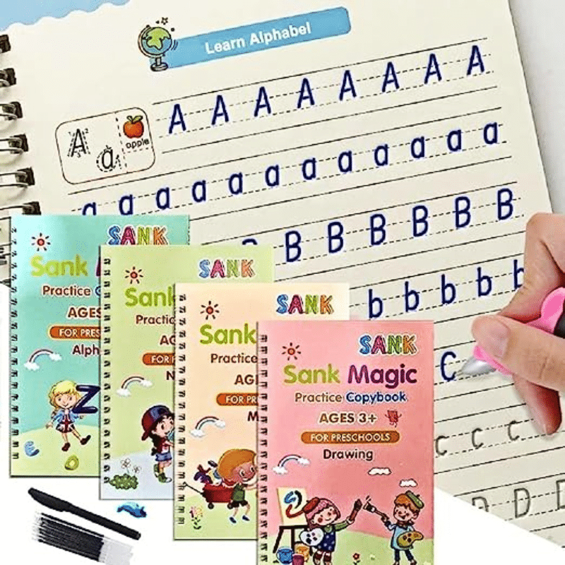 Kids Reusable Practice Copybook Handwiriting Workbook-Reusable